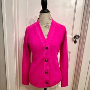 Loft bubble gum Pink Women's furry cardigan